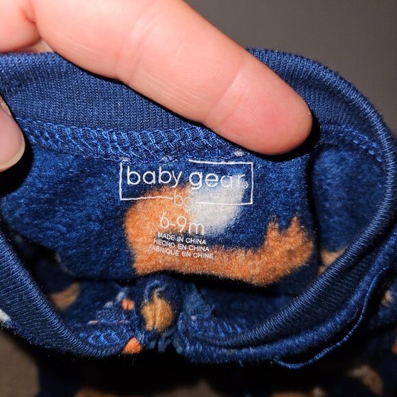 3 Pairs Fleece Footie Pajamas Sleepers Lot Baby Boy 6 Months Carter's Baby Gear - Picture 12 of 14